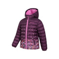 Purple - Side - Mountain Warehouse Childrens-Kids Seasons Dandelions Padded Jacket
