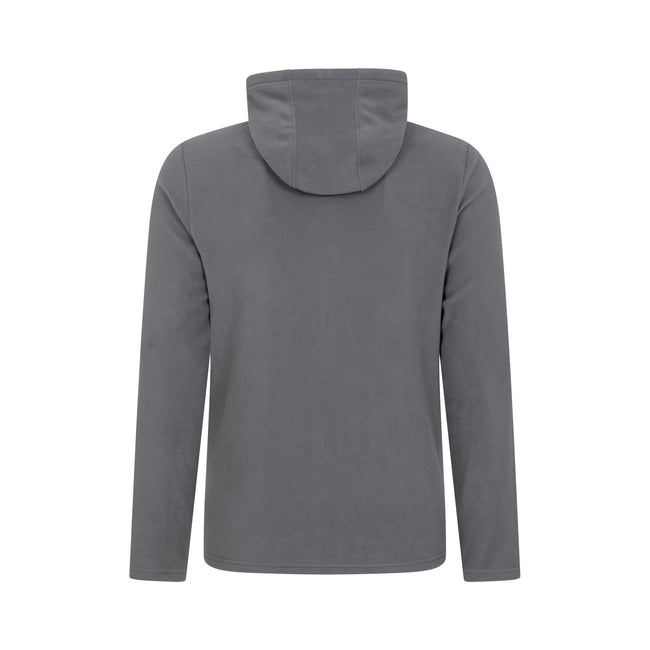 Dark Grey - Back - Mountain Warehouse Mens Camber Fleece Full Zip Hoodie