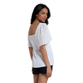 White - Back - Mountain Warehouse Womens-Ladies Verona Broderie Sleeve Top
