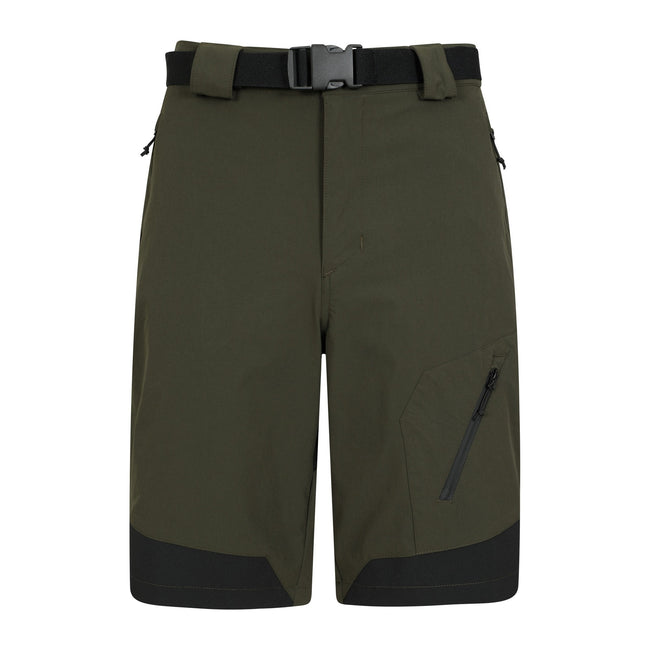 Green - Front - Mountain Warehouse Mens Forest Shorts