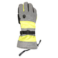 Yellow-Grey-Black - Front - Mountain Warehouse Mens Summit Extreme Ski Gloves
