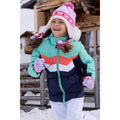 Light Teal - Front - Mountain Warehouse Childrens-Kids Arctic Water Resistant Ski Jacket