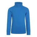 Blue - Front - Mountain Warehouse Childrens-Kids Meribel Cotton Roll Neck Top