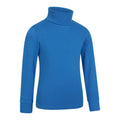 Blue - Back - Mountain Warehouse Childrens-Kids Meribel Cotton Roll Neck Top