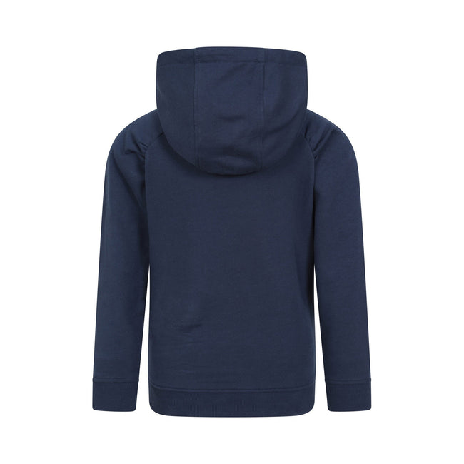 Navy - Back - Mountain Warehouse Childrens-Kids Unicorn Glitter Rainbow Hoodie