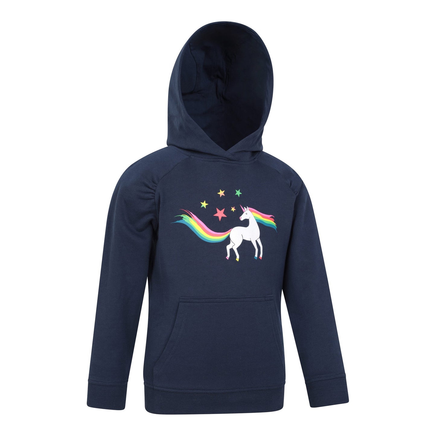 Navy - Lifestyle - Mountain Warehouse Childrens-Kids Unicorn Glitter Rainbow Hoodie