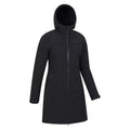 Black - Lifestyle - Mountain Warehouse Womens-Ladies Fern Longline Soft Shell Jacket
