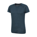 Navy - Side - Mountain Warehouse Mens Summit II Base Layer Top