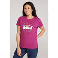 Purple - Front - Mountain Warehouse Womens-Ladies Great British Weather T-Shirt