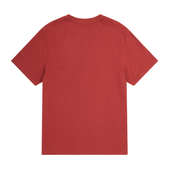Dark Red - Back - Animal Mens Icon Organic T-Shirt
