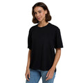 Jet Black - Side - Animal Womens-Ladies Idol Relaxed Fit T-Shirt