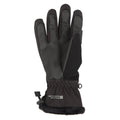 Black - Back - Mountain Warehouse Womens-Ladies Escalade Waterproof Softshell Ski Gloves
