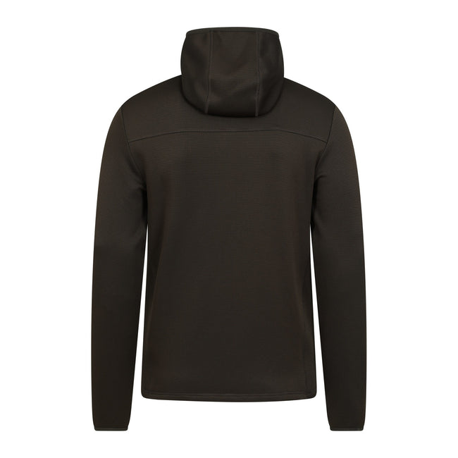 Dark Khaki - Back - Mountain Warehouse Mens Hike Active Full Zip Hoodie