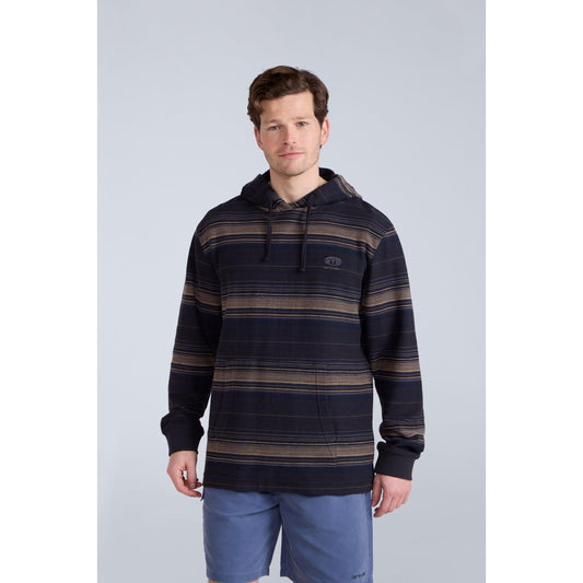 Charcoal - Front - Animal Mens Loyal Recycled Beach Hoodie