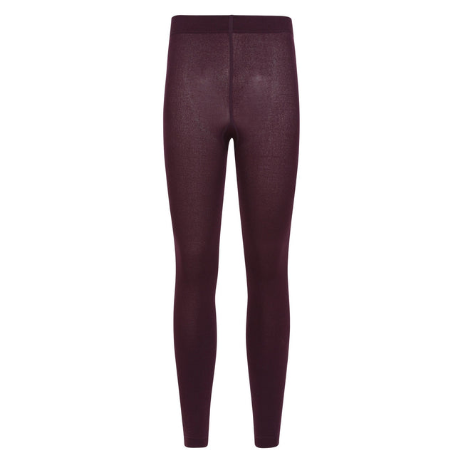 Burgundy - Front - Mountain Warehouse Womens-Ladies Brushed Isotherm Leggings