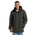 Dark Khaki - Front - Animal Mens Lisbon Waterproof Parka