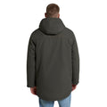 Dark Khaki - Back - Animal Mens Lisbon Waterproof Parka