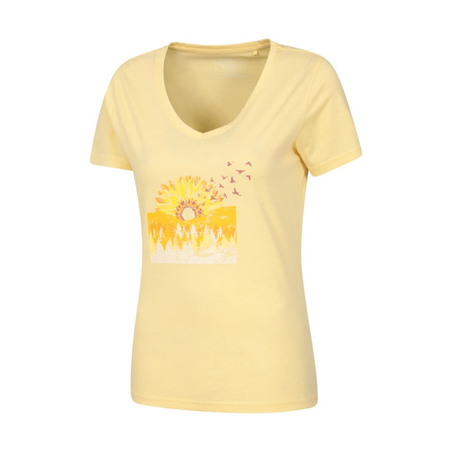Yellow - Back - Mountain Warehouse Womens-Ladies Sunflower T-Shirt