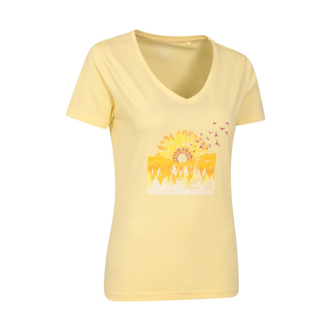 Yellow - Side - Mountain Warehouse Womens-Ladies Sunflower T-Shirt
