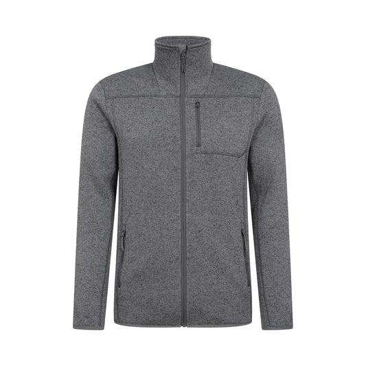 Charcoal - Front - Mountain Warehouse Mens Helford Full Zip Fleece Jacket