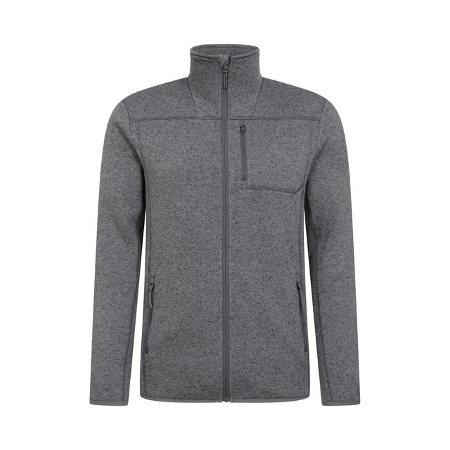 Charcoal - Front - Mountain Warehouse Mens Helford Full Zip Fleece Jacket
