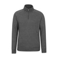 Charcoal - Front - Mountain Warehouse Mens Bamburgh Half Zip Jumper