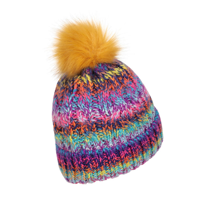 Mixed - Pack Shot - Mountain Warehouse Womens-Ladies Geneva Rainbow Borg Lined Beanie