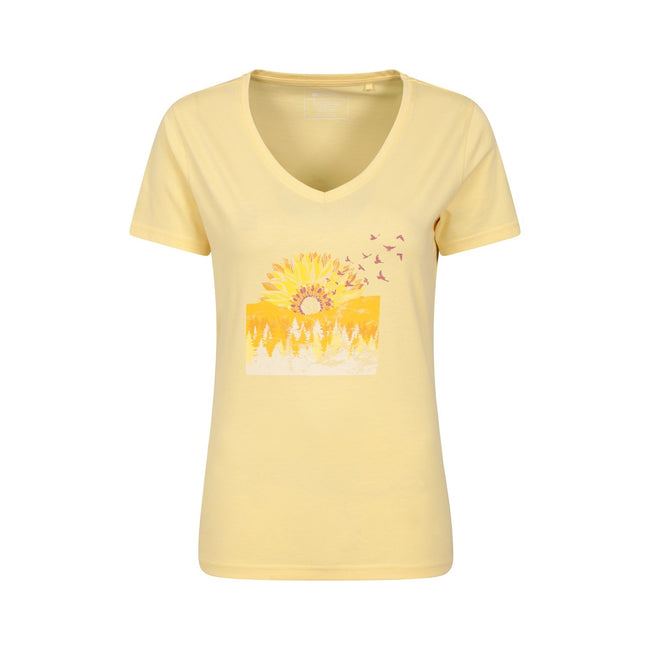 Yellow - Front - Mountain Warehouse Womens-Ladies Sunflower T-Shirt