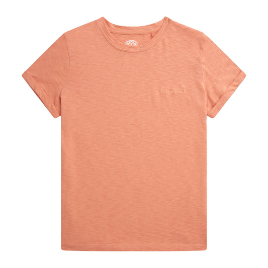 Light Pink - Front - Animal Womens-Ladies Ava Organic Knitted T-Shirt