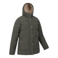 Khaki Green - Side - Mountain Warehouse Womens-Ladies Manta Borg Lined Padded Jacket