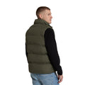 Dark Khaki - Back - Animal Mens Haworth Padded Gilet