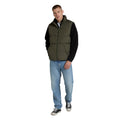 Dark Khaki - Side - Animal Mens Haworth Padded Gilet