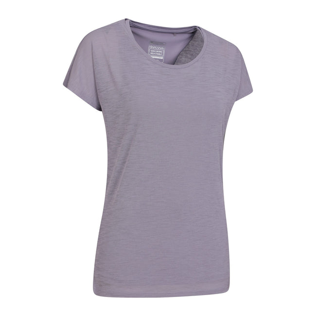 Purple - Side - Mountain Warehouse Womens-Ladies Double Layered T-Shirt