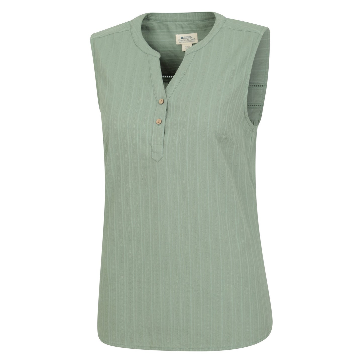 Khaki Green - Lifestyle - Mountain Warehouse Womens-Ladies Petra Sleeveless Shirt