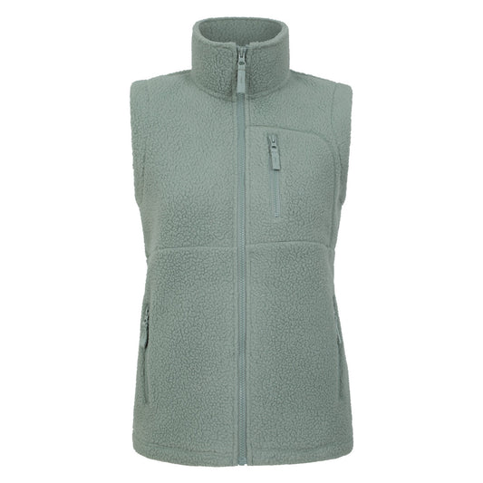 Khaki Green - Front - Mountain Warehouse Womens-Ladies Buxton Borg Gilet