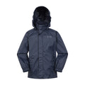 Navy - Front - Mountain Warehouse Childrens-Kids Pakka Waterproof Jacket And Trousers Set