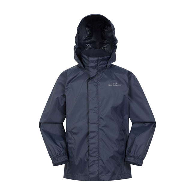 Navy - Front - Mountain Warehouse Childrens-Kids Pakka Waterproof Jacket And Trousers Set