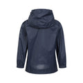 Navy - Back - Mountain Warehouse Childrens-Kids Pakka Waterproof Jacket And Trousers Set