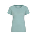 Pale Green - Front - Mountain Warehouse Womens-Ladies Bude Relaxed Fit T-Shirt