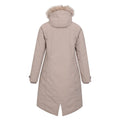 Light Beige - Back - Mountain Warehouse Womens-Ladies Meadow Borg Lined Waterproof Padded Jacket