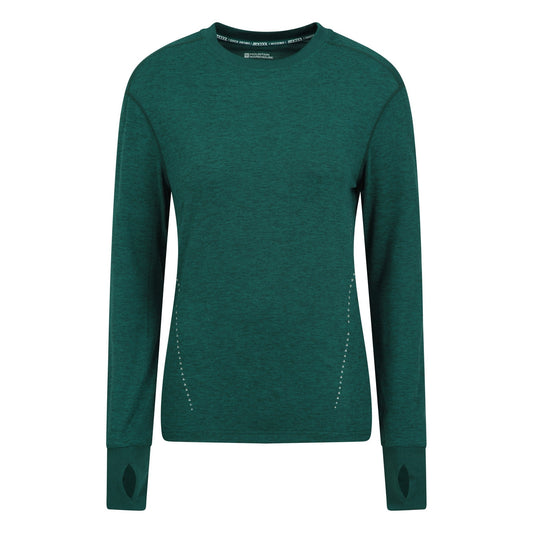 Dark Green - Front - Mountain Warehouse Womens-Ladies Time Trial Running T-Shirt