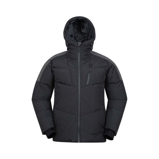 Grey - Front - Mountain Warehouse Mens Oslo Extreme Padded Down Jacket
