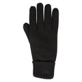 Black - Side - Mountain Warehouse Mens Isotherm Faux Fur Lined Gloves