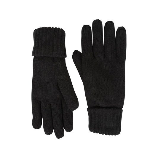 Black - Front - Mountain Warehouse Mens Isotherm Faux Fur Lined Gloves