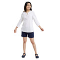 White - Side - Mountain Warehouse Womens-Ladies Petra Relaxed Fit 3-4 Sleeve Shirt