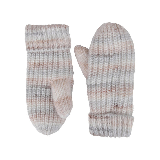 Beige - Front - Mountain Warehouse Womens-Ladies Isotherm Faux Fur Lined Mittens