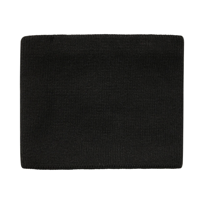 Black - Side - Mountain Warehouse Mens Faux Fur Lined Isotherm Neck Gaiter