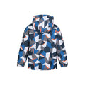 Bright Blue - Back - Mountain Warehouse Childrens-Kids Mogal Geometric Ski Jacket