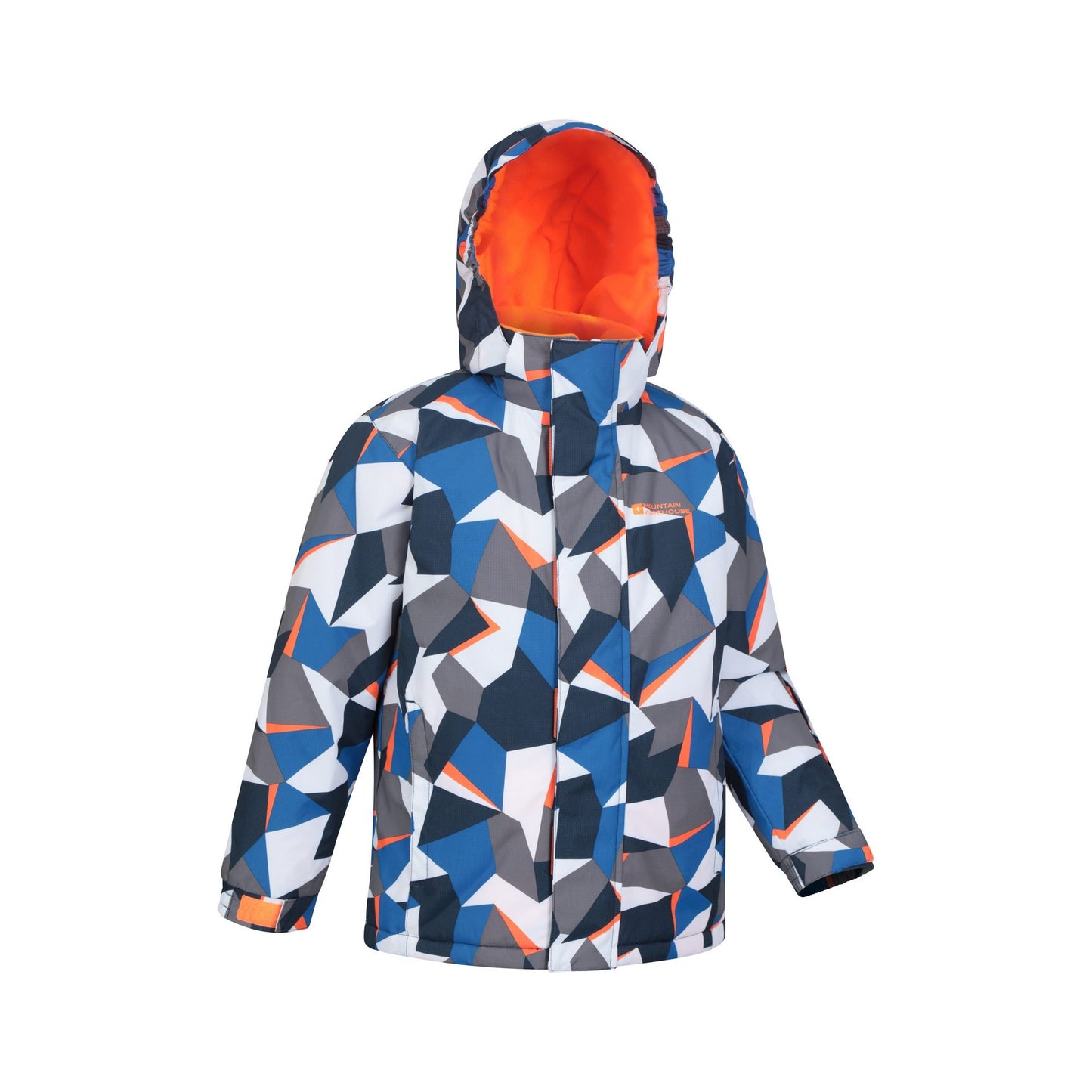 Bright Blue - Lifestyle - Mountain Warehouse Childrens-Kids Mogal Geometric Ski Jacket