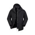 Black - Pack Shot - Mountain Warehouse Mens Alaskan 3 In 1 Waterproof Jacket